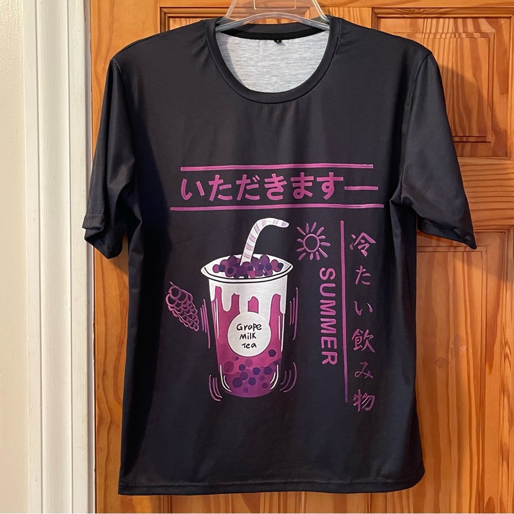 Black and Purple Graphic Tee